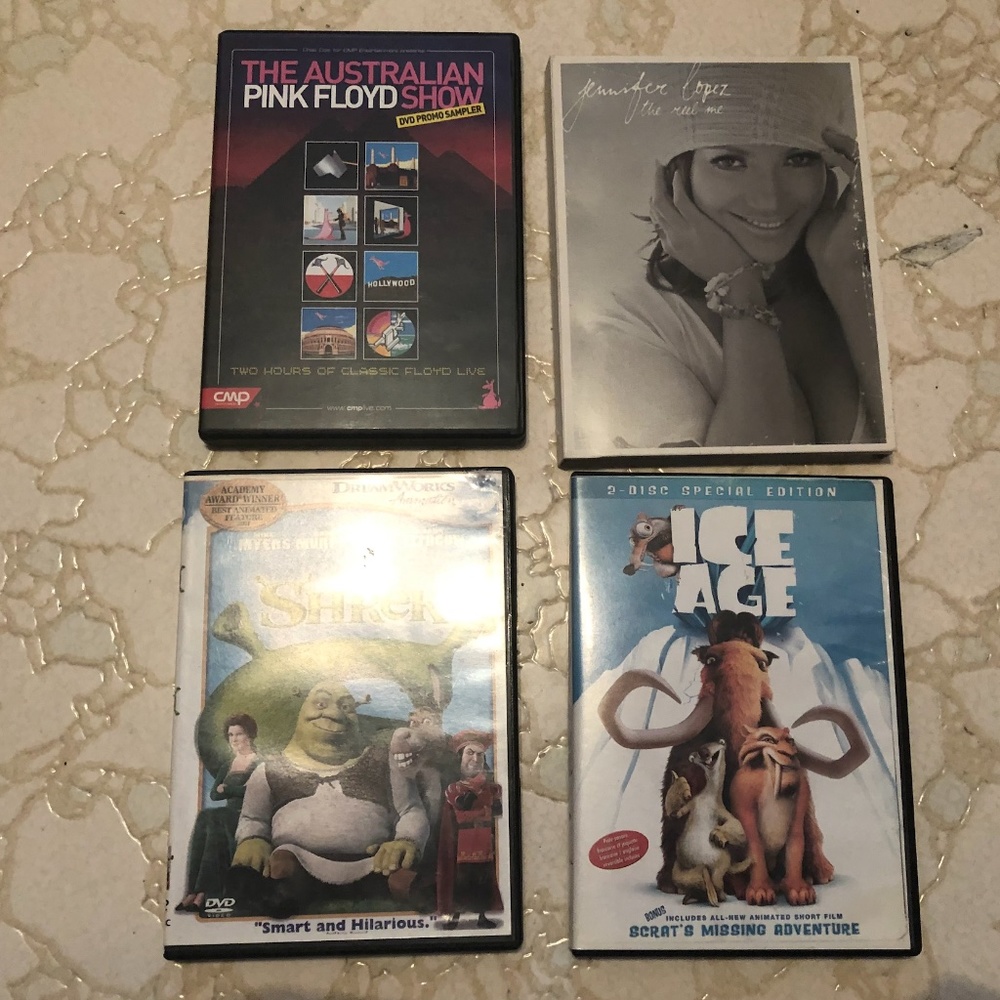 Lot of 4 cartoon and music shows on DVD
